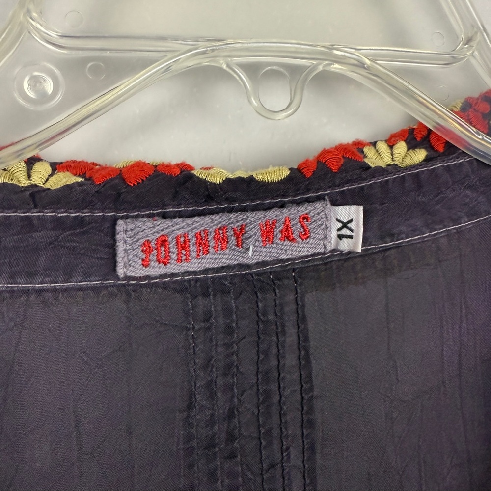 Johnny Was Artisan Embroidered Floral Tunic - Picture 5 of 6